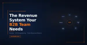 RevOps and GTM Engineering revenue system diagram for B2B teams