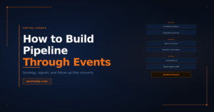 Virtual events B2B pipeline strategy diagram